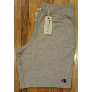 Champion Men Logo French Terry Shorts Gray Size XL